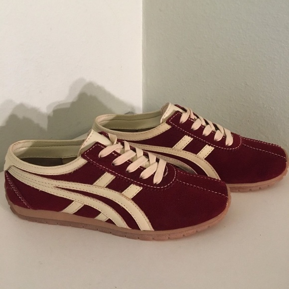 Onitsuka Tiger by Asics Women's Red and White Sneakers - Picture 3 of 11